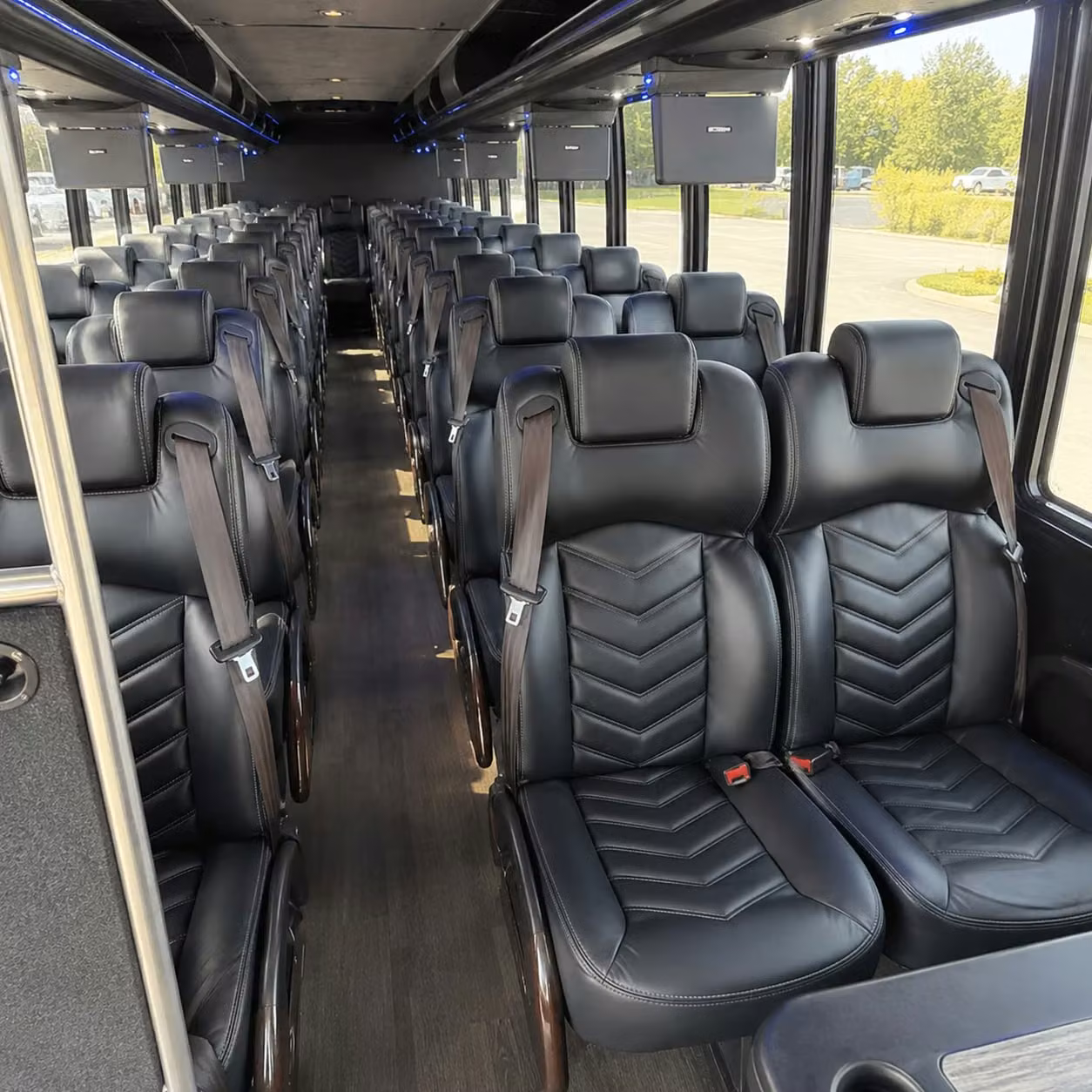 28 passenger minibus interior
