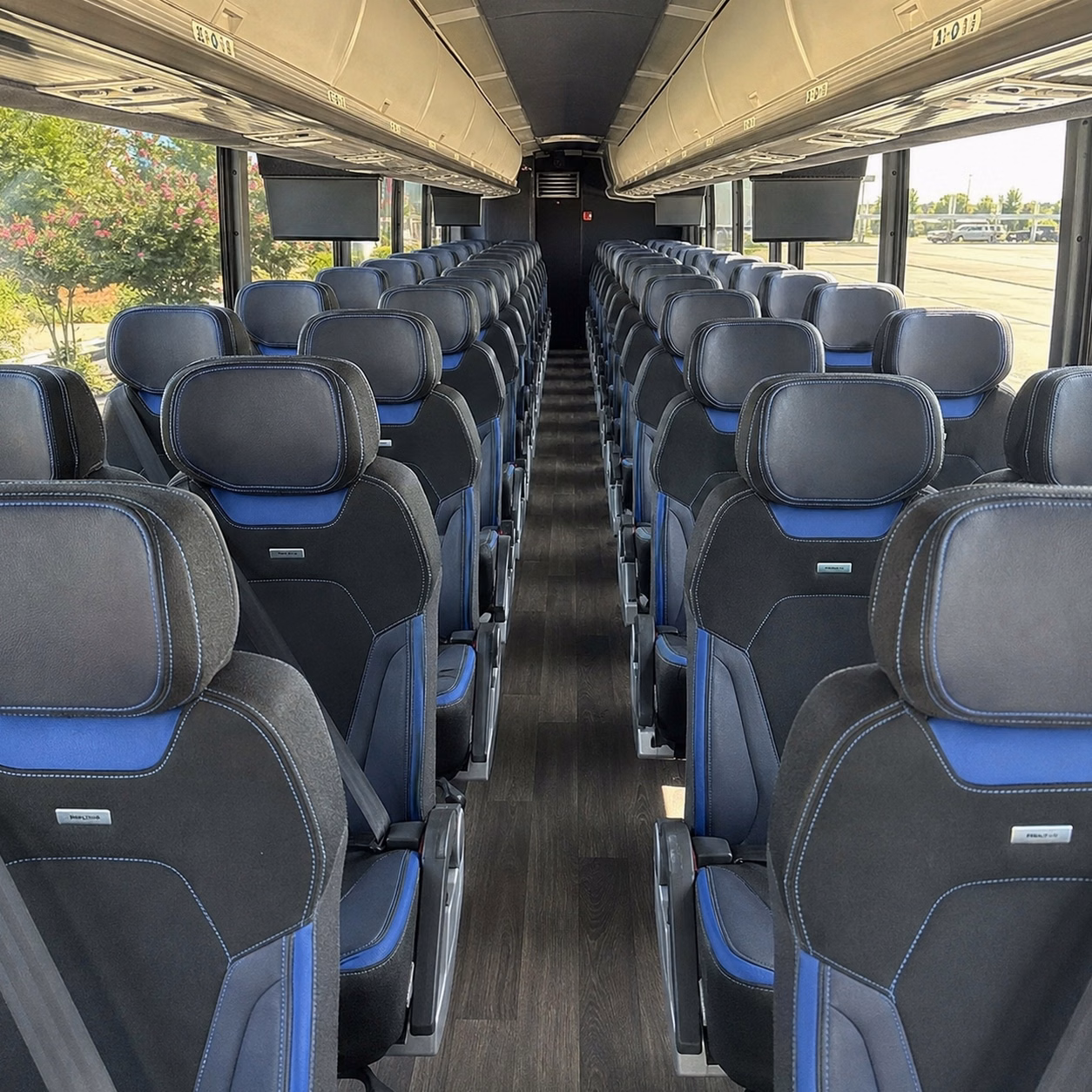 redford charter bus rental inside