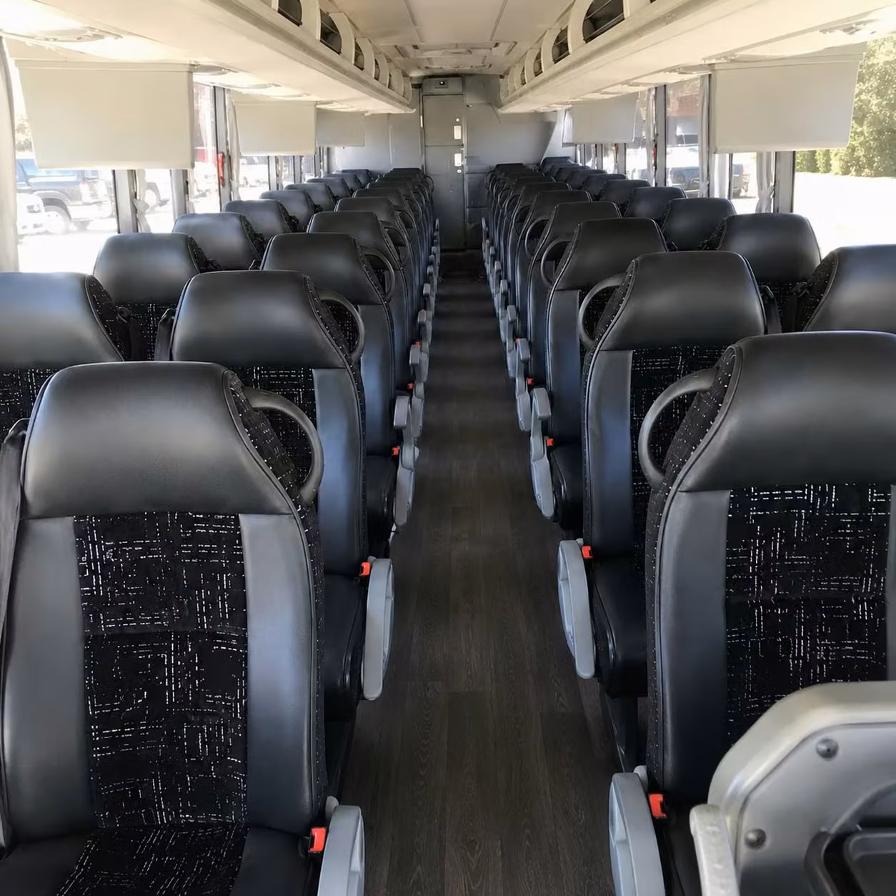 redford charter bus rental interior