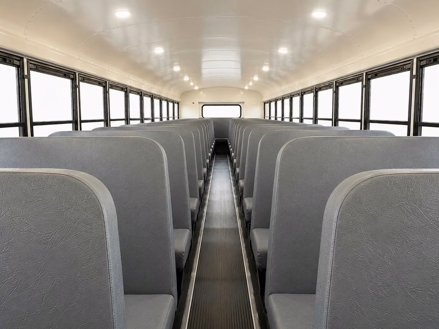 school bus inside
