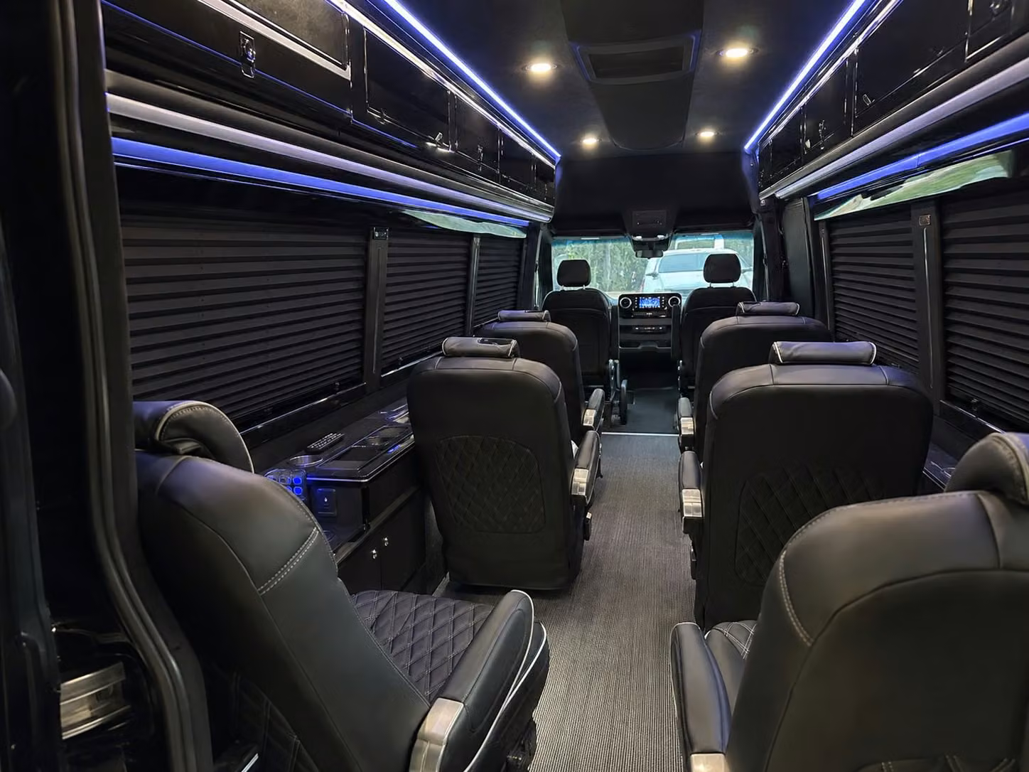 sprinter van with driver inside